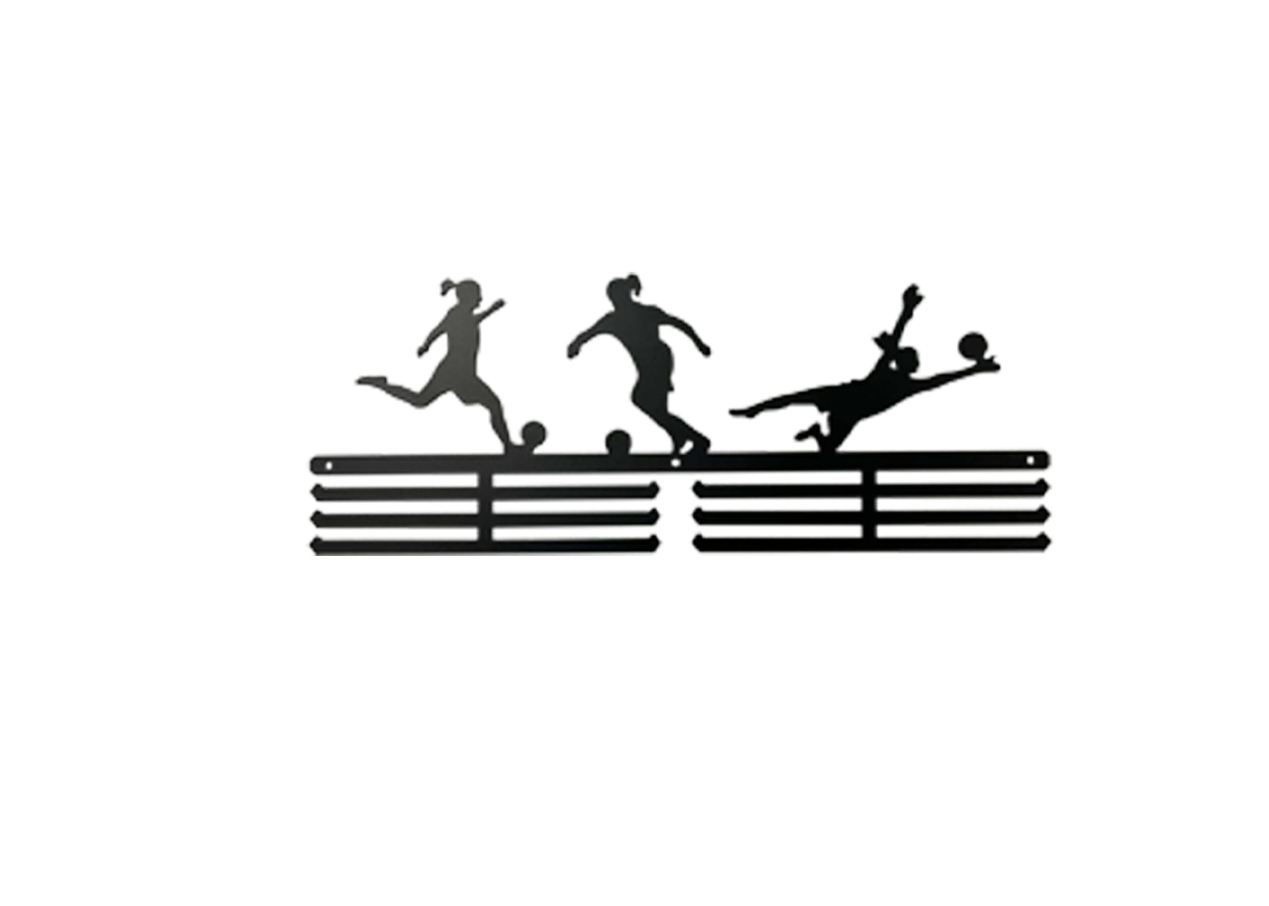 Mitalihenkari - jalkapallo jättihenkari tyttöhahmoilla - Image 6